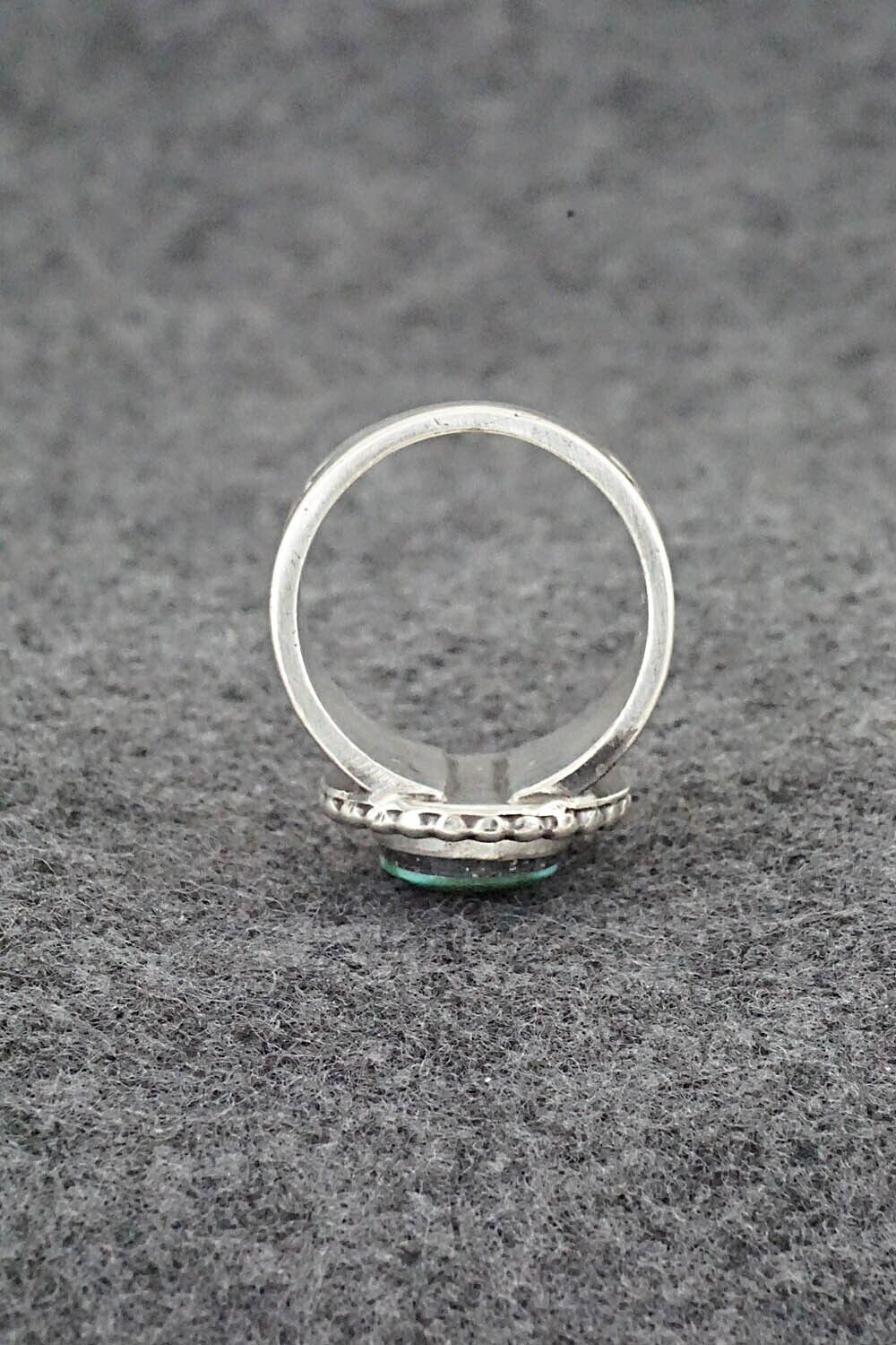 Turquoise & Sterling Silver Ring - Samuel Yellowhair - Size 8.5
