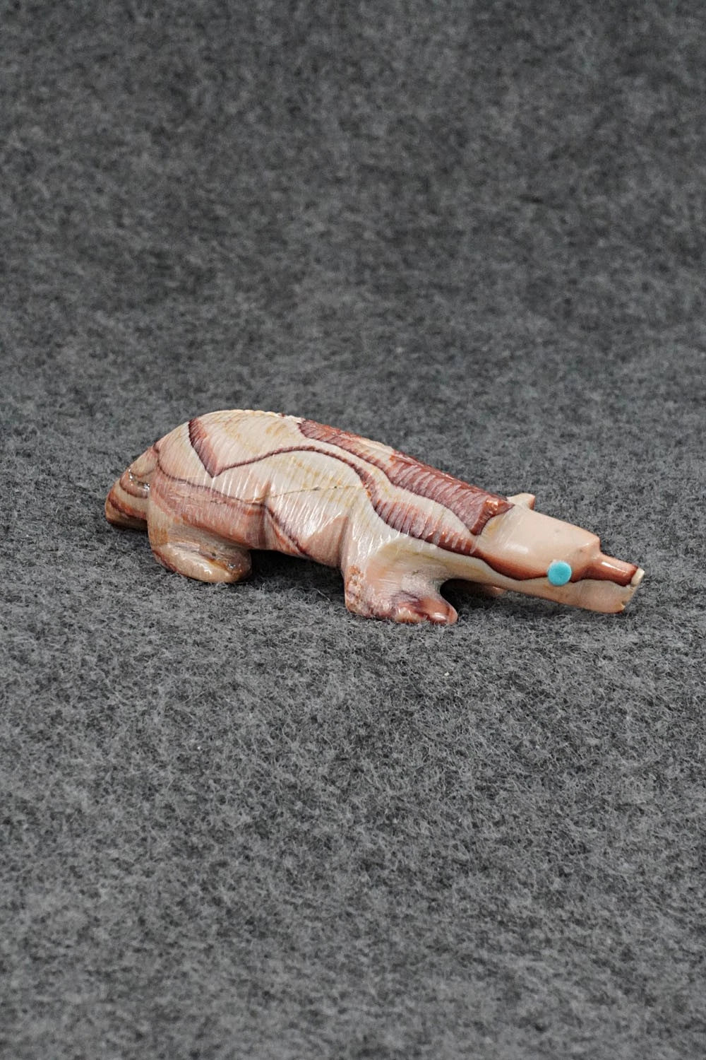 Badger Zuni Fetish Carving - Ronnie Lunasee