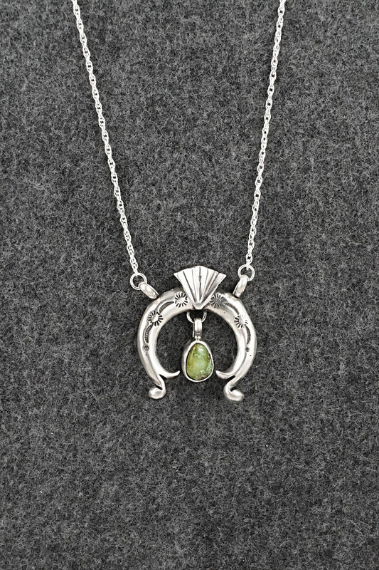 Turquoise & Sterling Silver Necklace - Gary Shorty