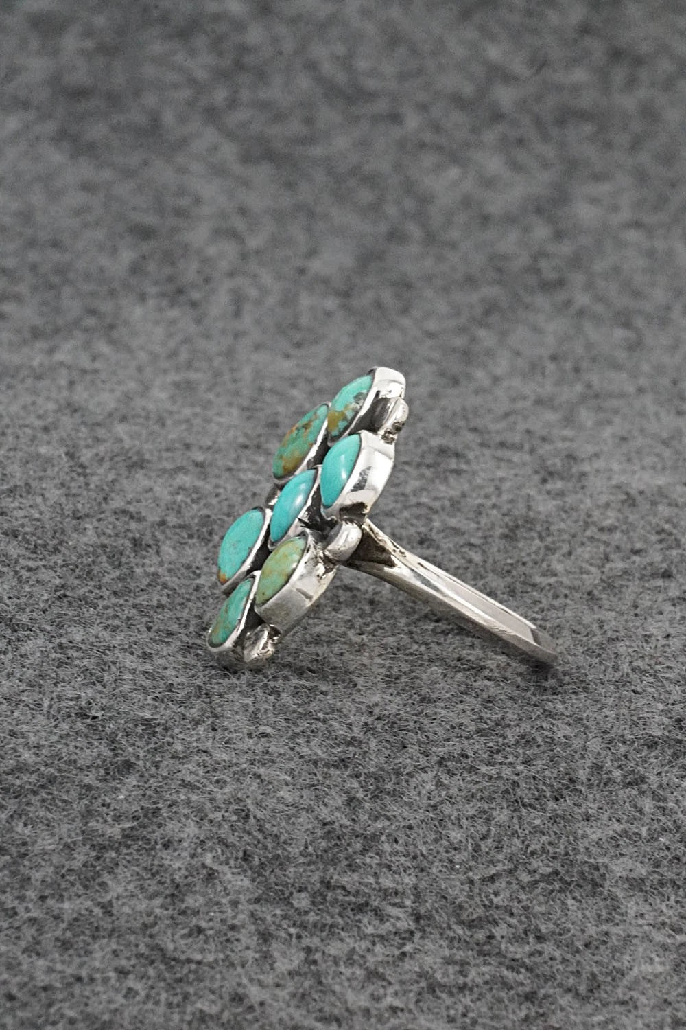 Turquoise & Sterling Silver Ring - Priscilla Reeder - Size 9