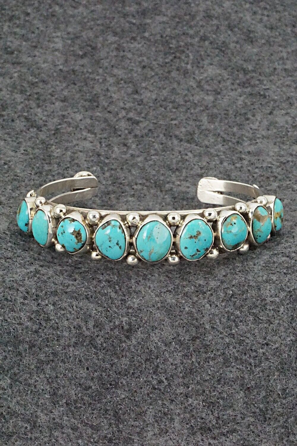 Turquoise & Sterling Silver Bracelet - Priscilla Reeder