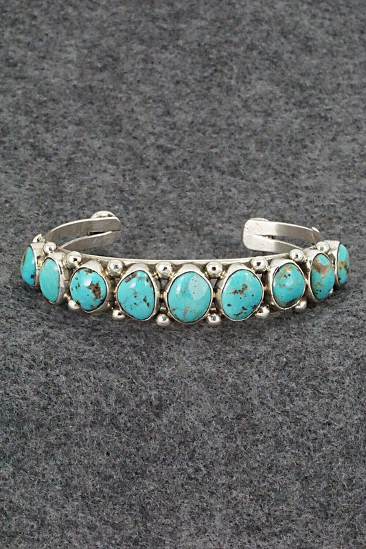 Turquoise & Sterling Silver Bracelet - Priscilla Reeder
