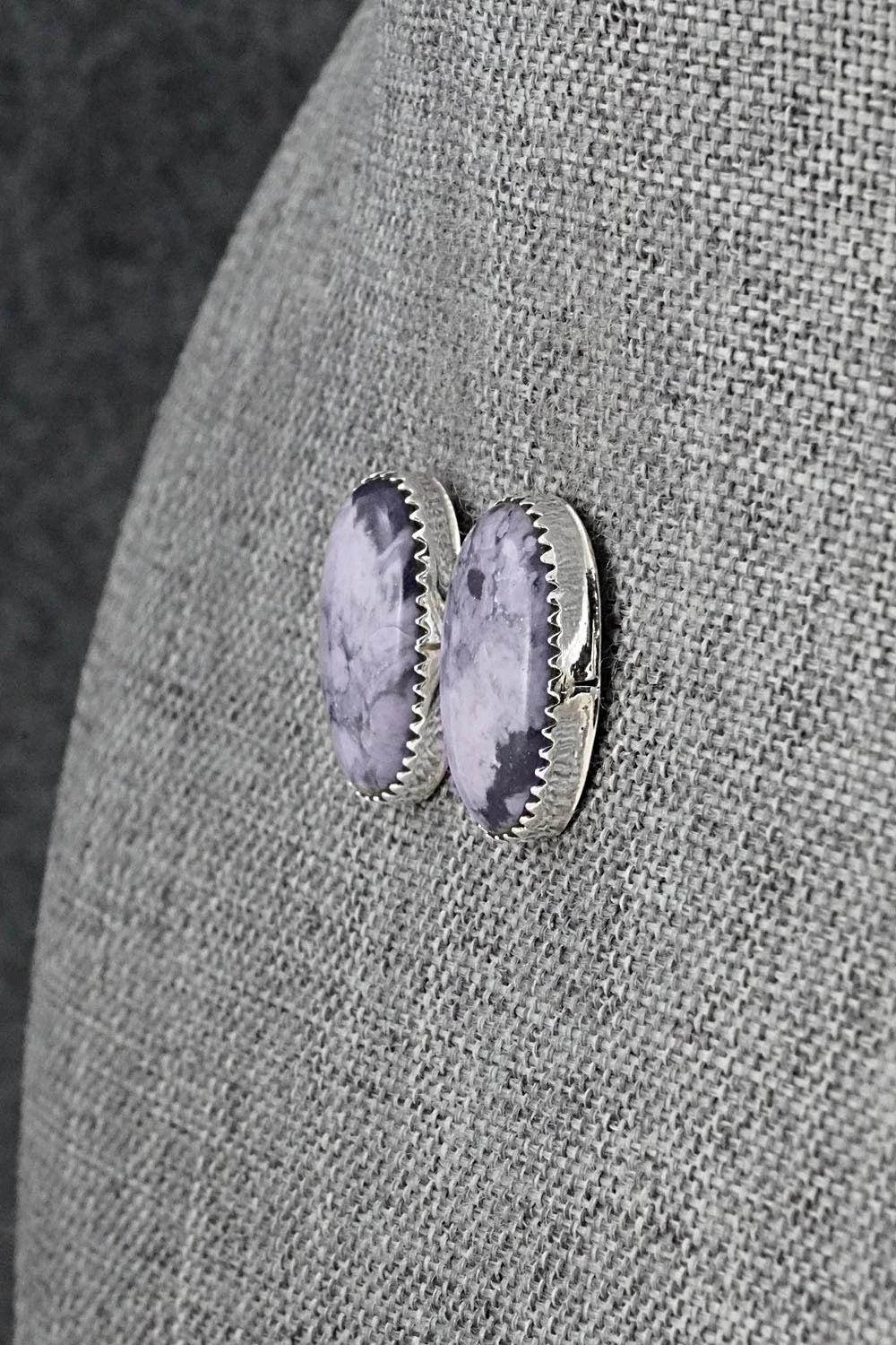 Morado & Sterling Silver Earrings - Murray Hannaweeka