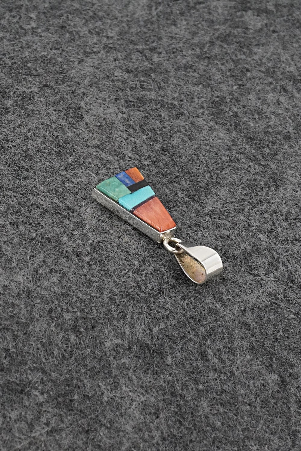 Multi Stone & Sterling Silver Pendant - Priscilla Smith