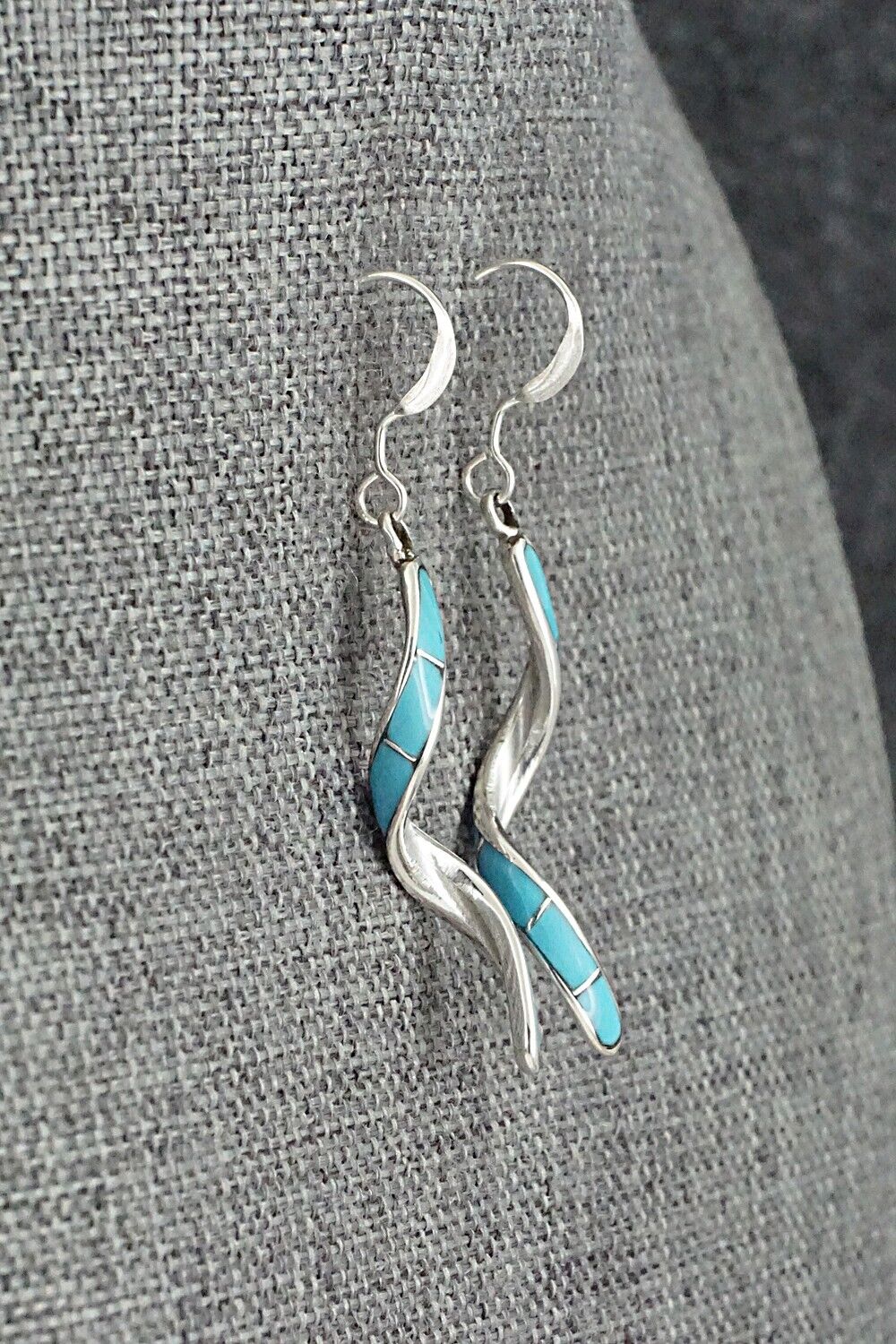 Turquoise & Sterling Silver Earrings - Ira Johnson