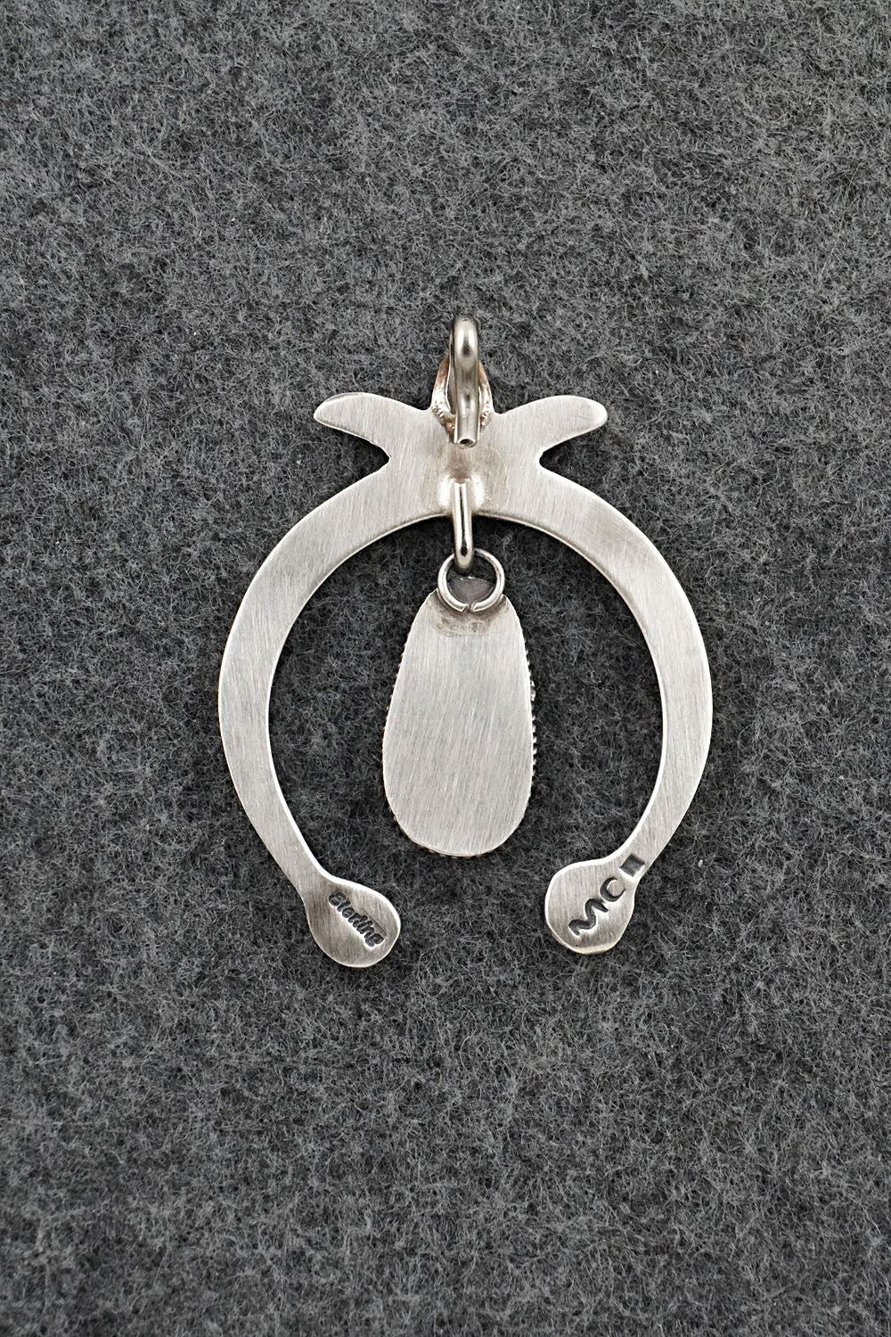 Turquoise & Sterling Silver Pendant - Martha Cayatiento