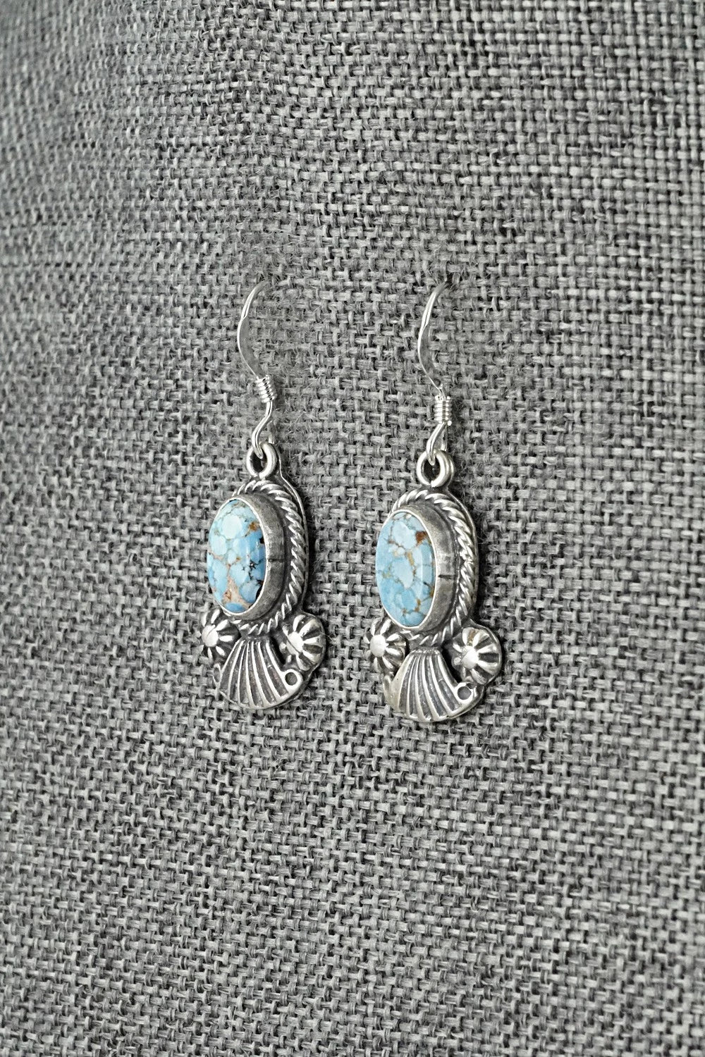 Turquoise & Sterling Silver Earrings - Verley Betone