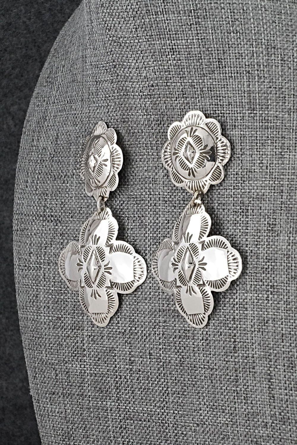 Sterling Silver Earrings - Bertha Begay