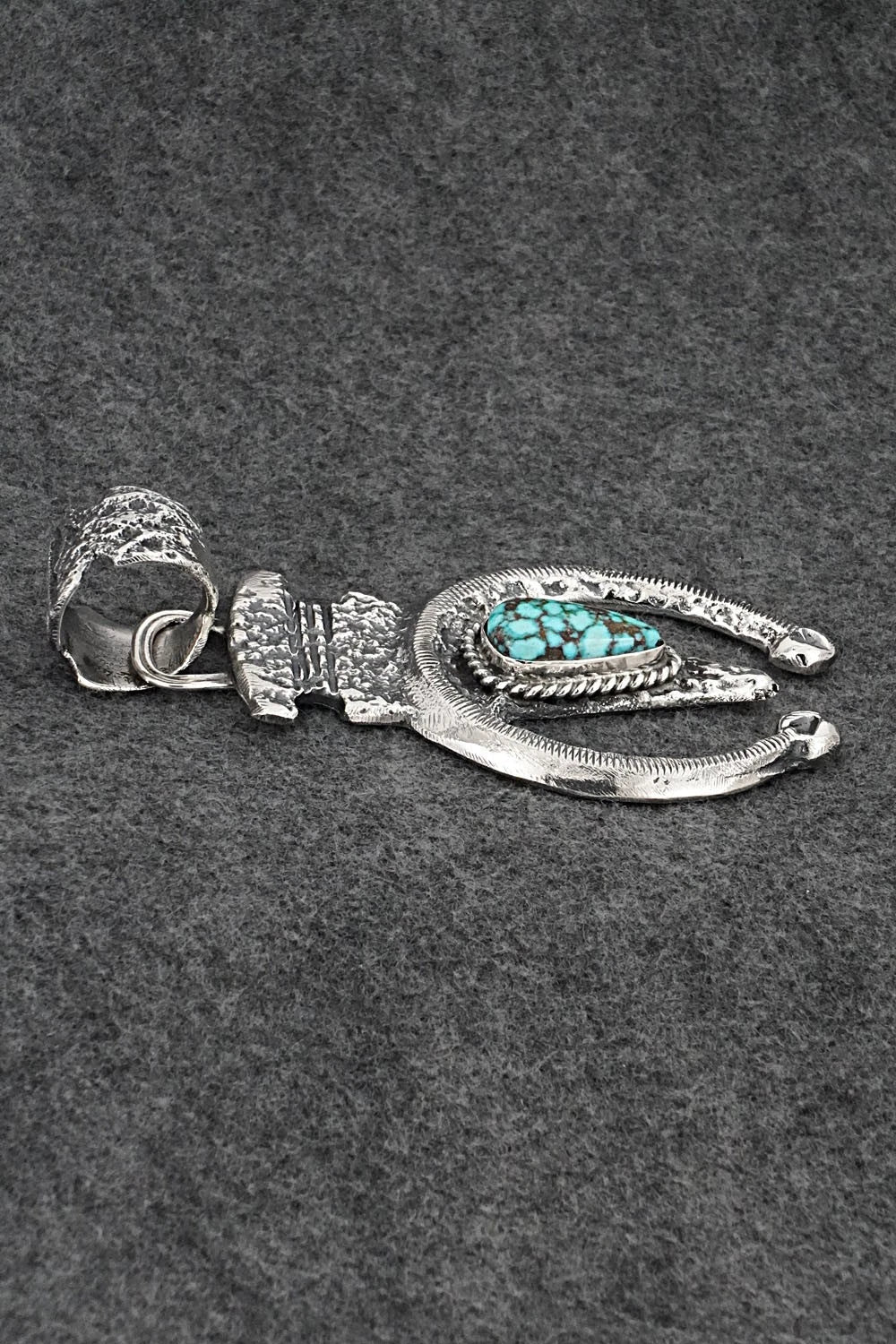 Turquoise & Sterling Silver Pendant - Delbert Arviso