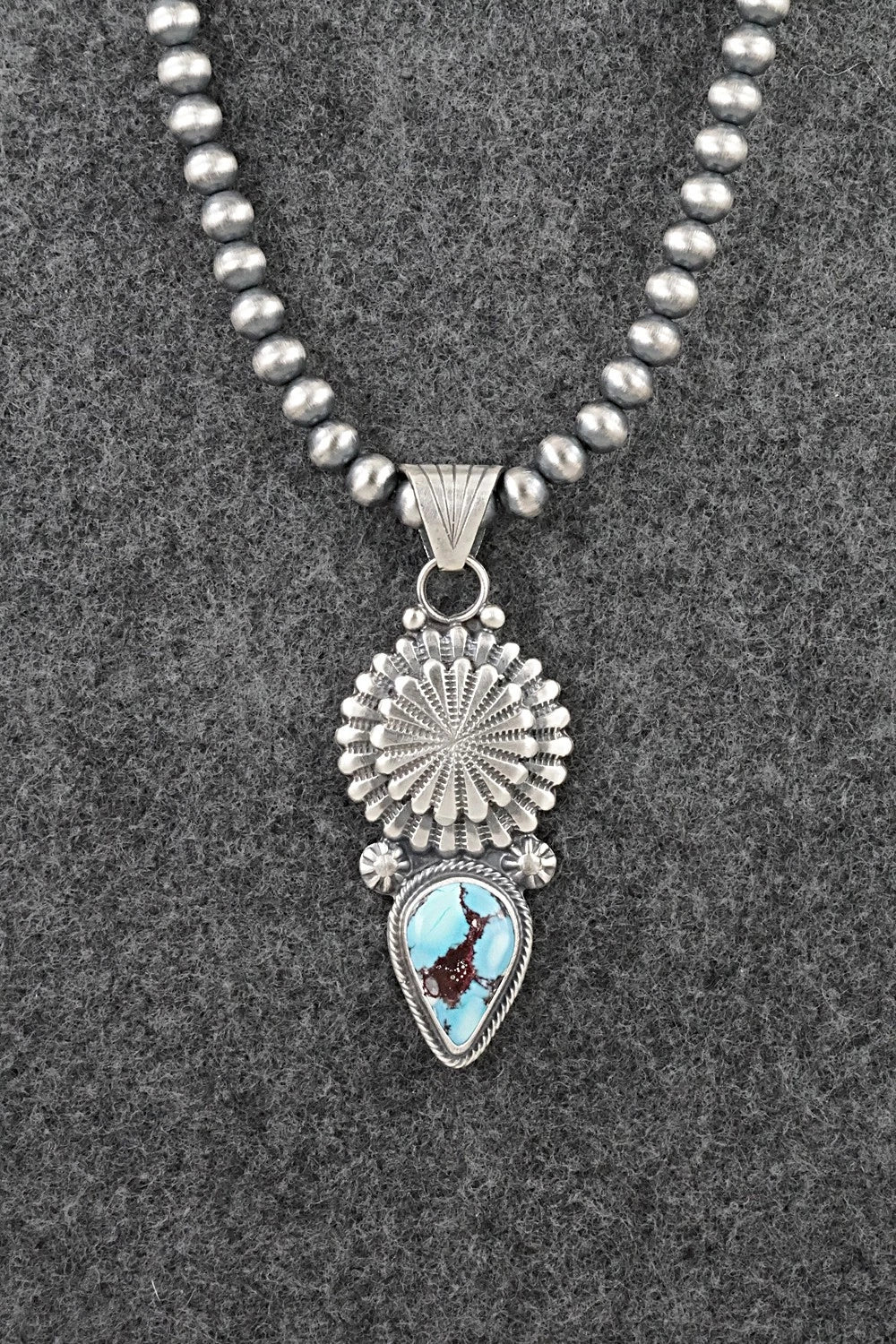 Turquoise & Sterling Silver Necklace - Sharon McCarthy