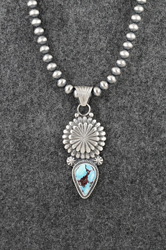 Turquoise & Sterling Silver Necklace - Sharon McCarthy