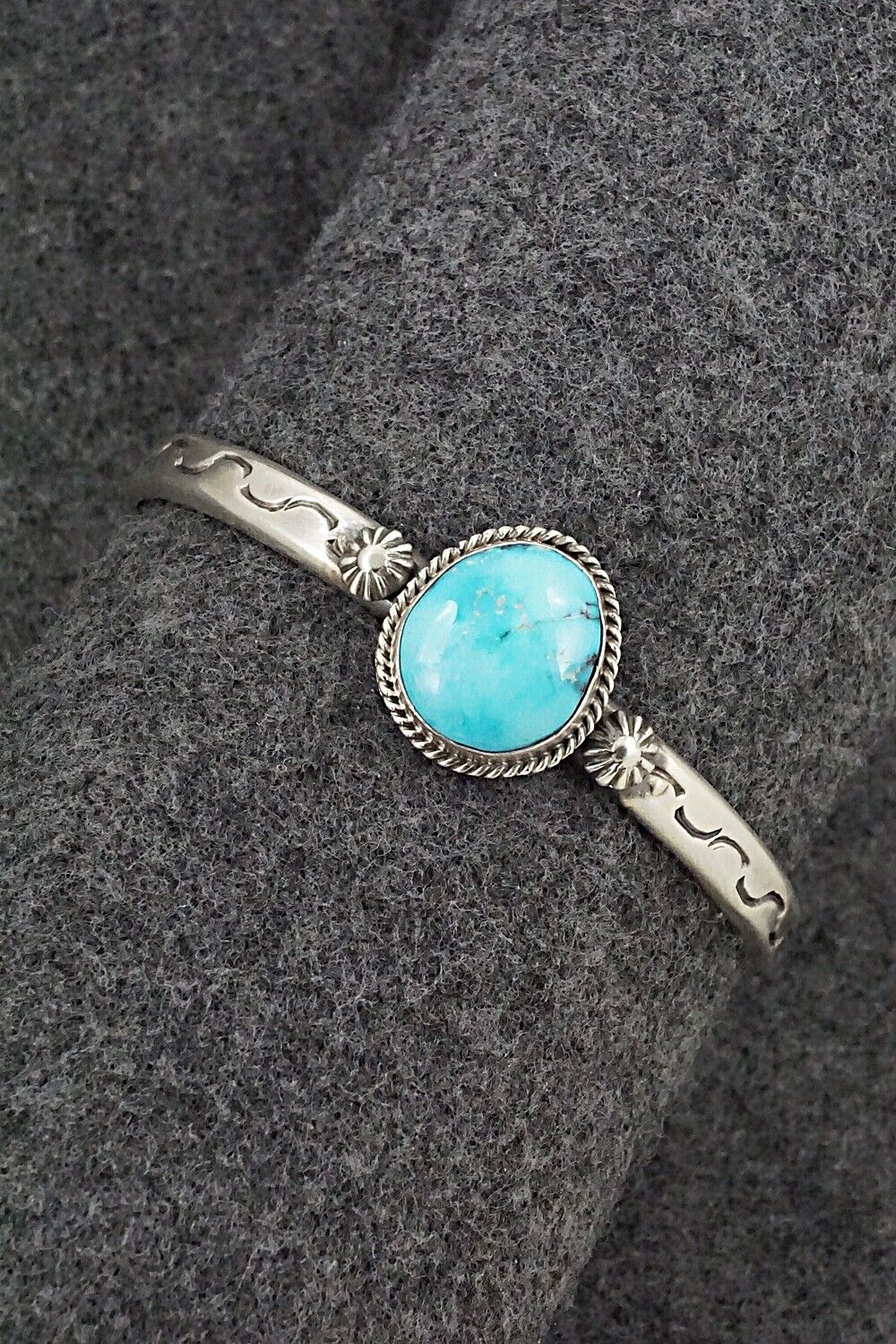 Turquoise & Sterling Silver Bracelet - Samuel Yellowhair