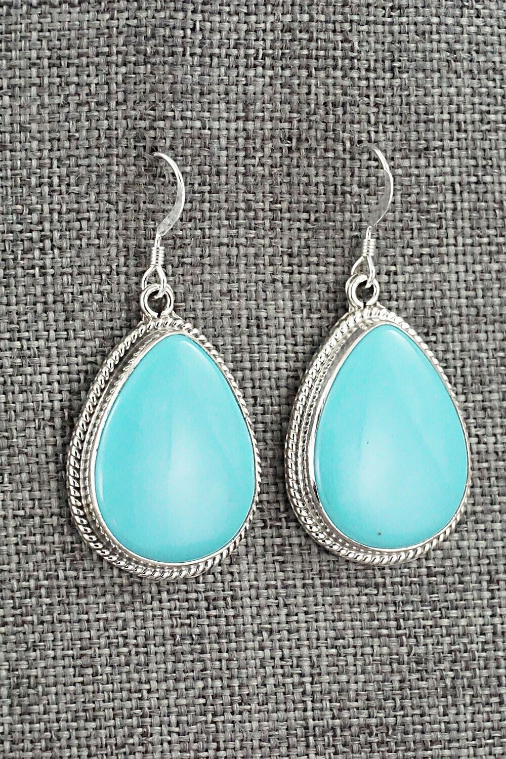 Turquoise and Sterling Silver Earrings - Sharon McCarthy