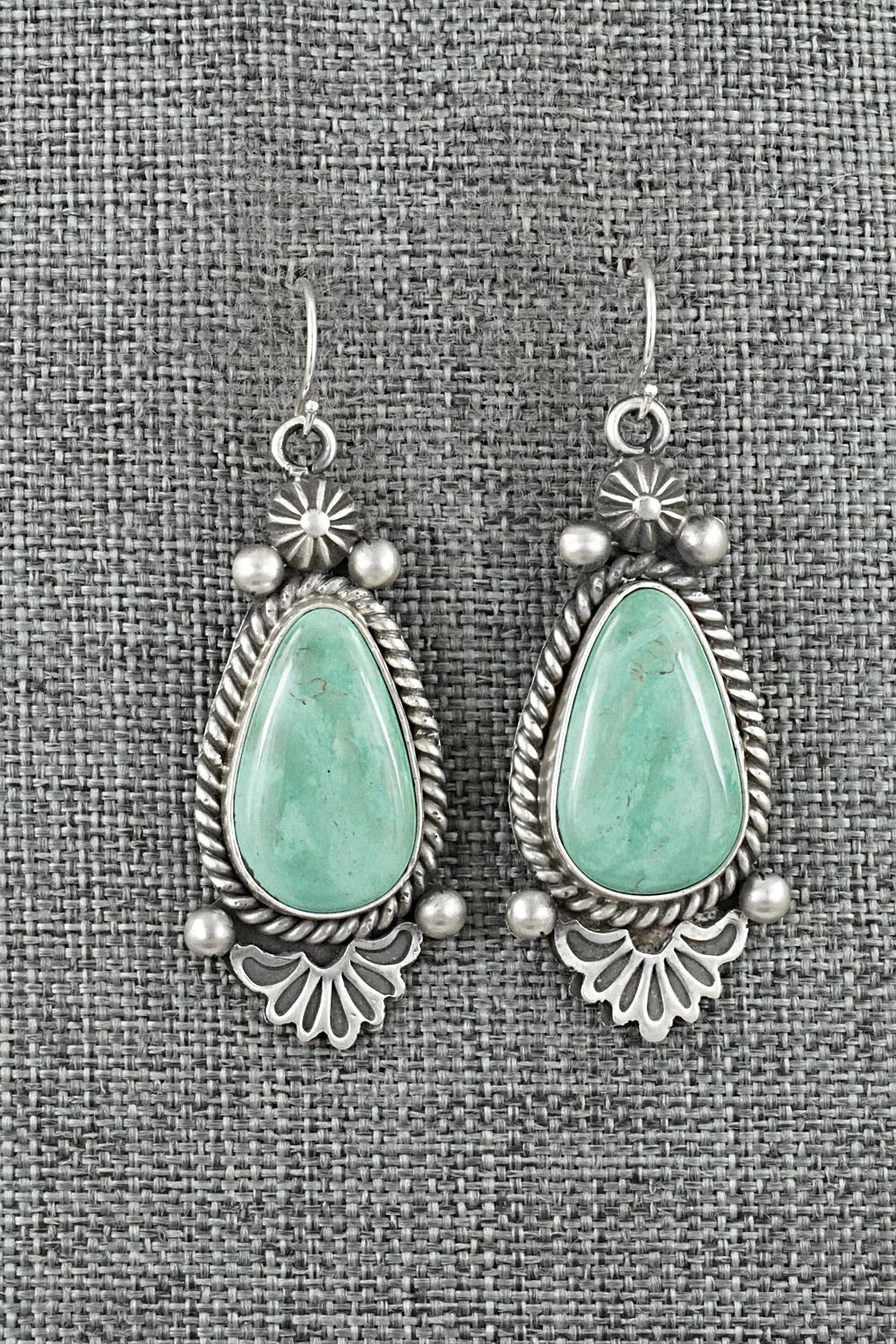 Turquoise & Sterling Silver Earrings - Michael Calladitto