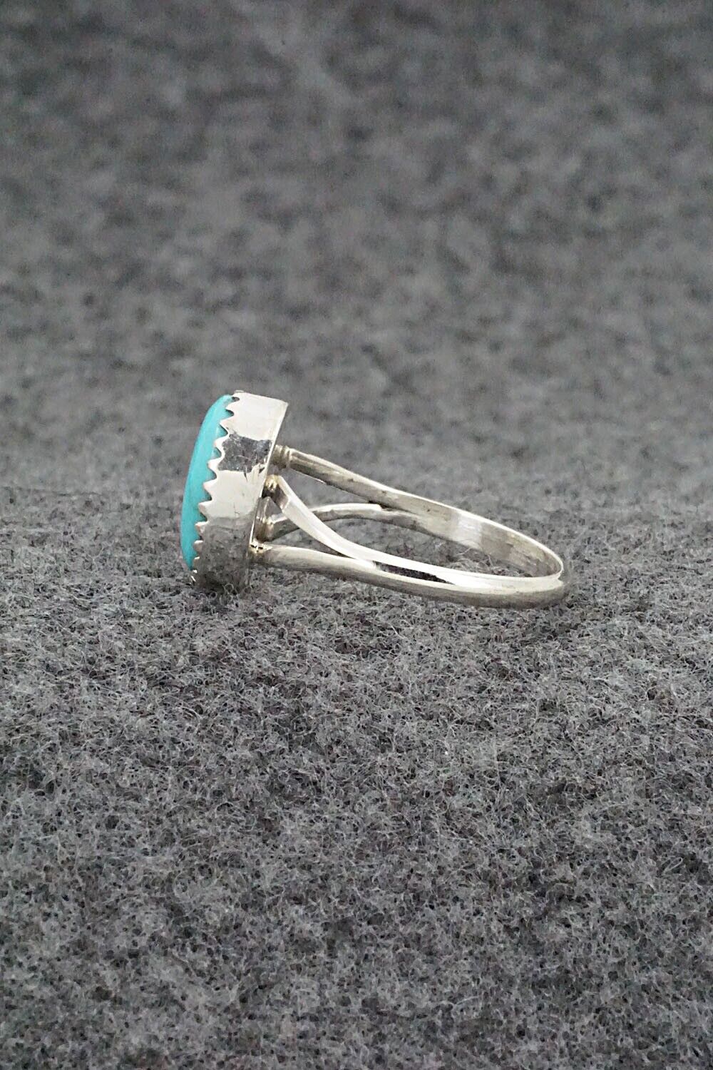 Turquoise & Sterling Silver Ring - Theresa Smith - Size 5.75