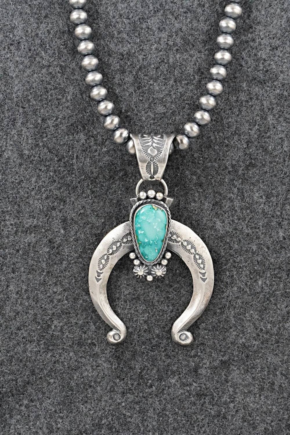 Turquoise & Sterling Silver Necklace - Samuel Yellowhair