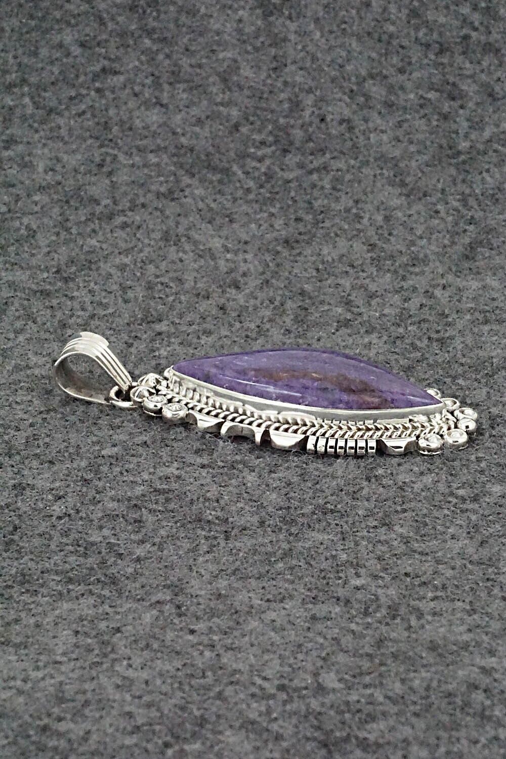 Charoite & Sterling Silver Pendant - Daniel Benally