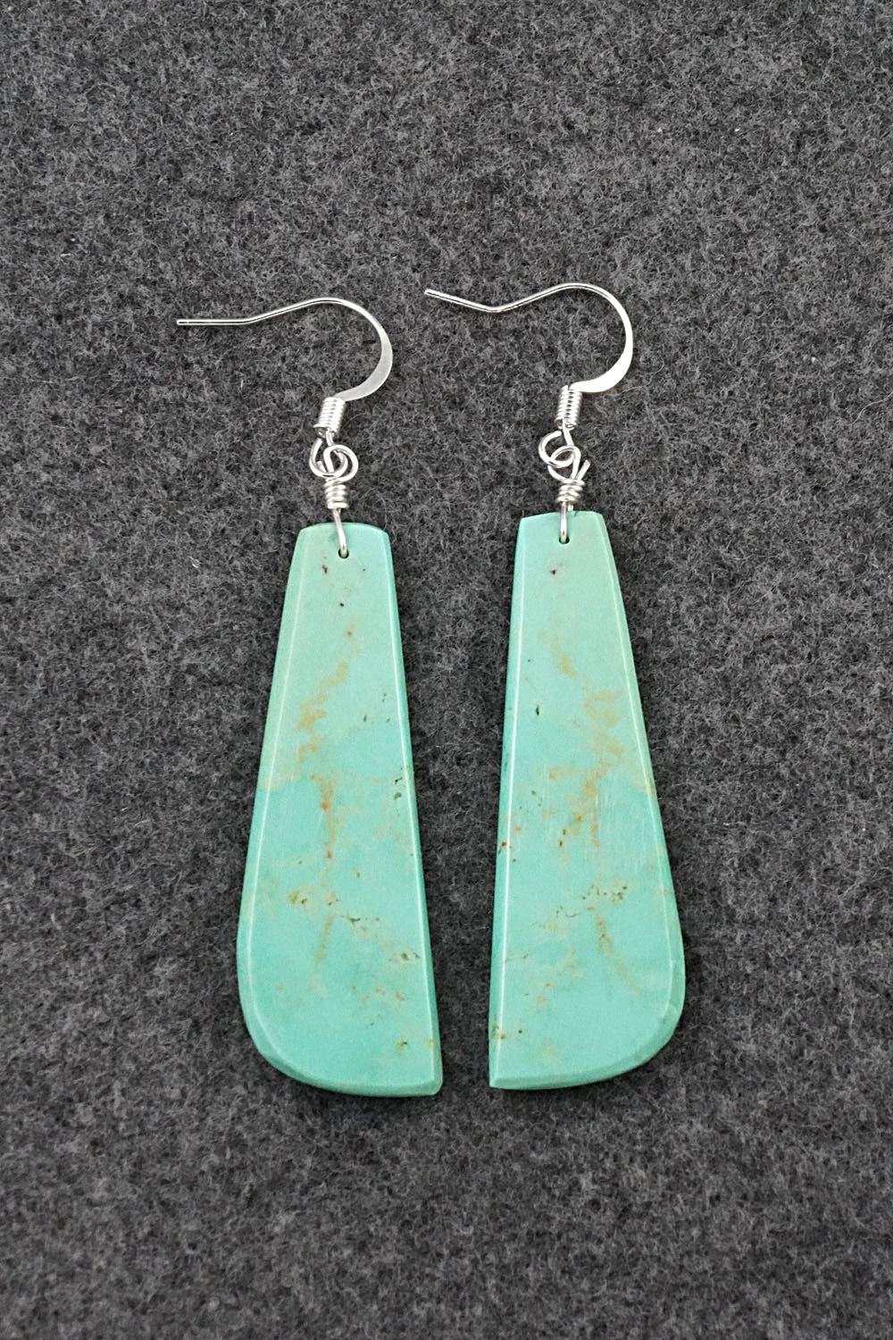 Turquoise & Sterling Silver Earrings - Lupe Lovato