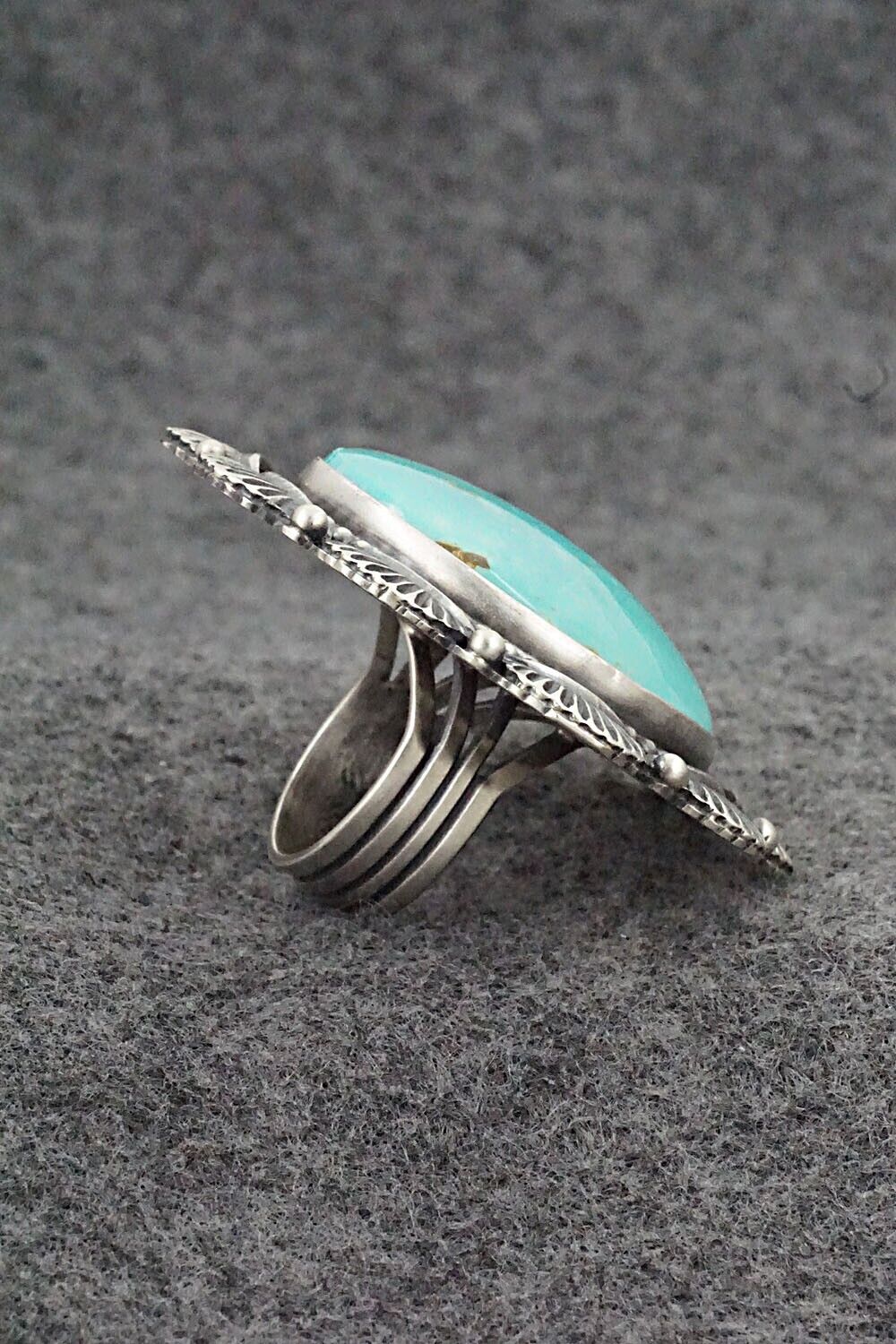 Turquoise & Sterling Silver Ring - Randy Boyd - Size 7.5