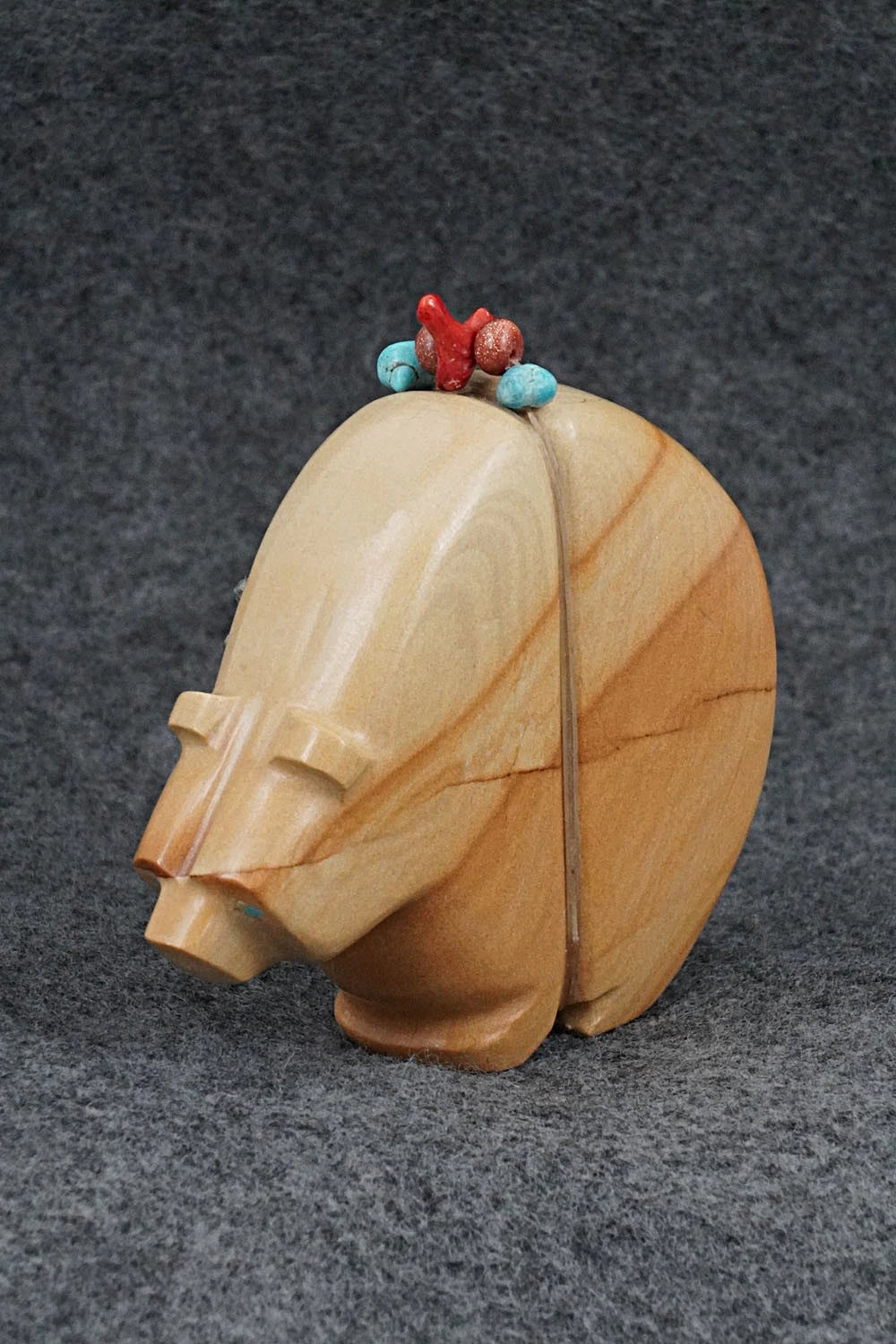 Bear with Cub Zuni Fetish Carving - Paulette & Farlan Quam