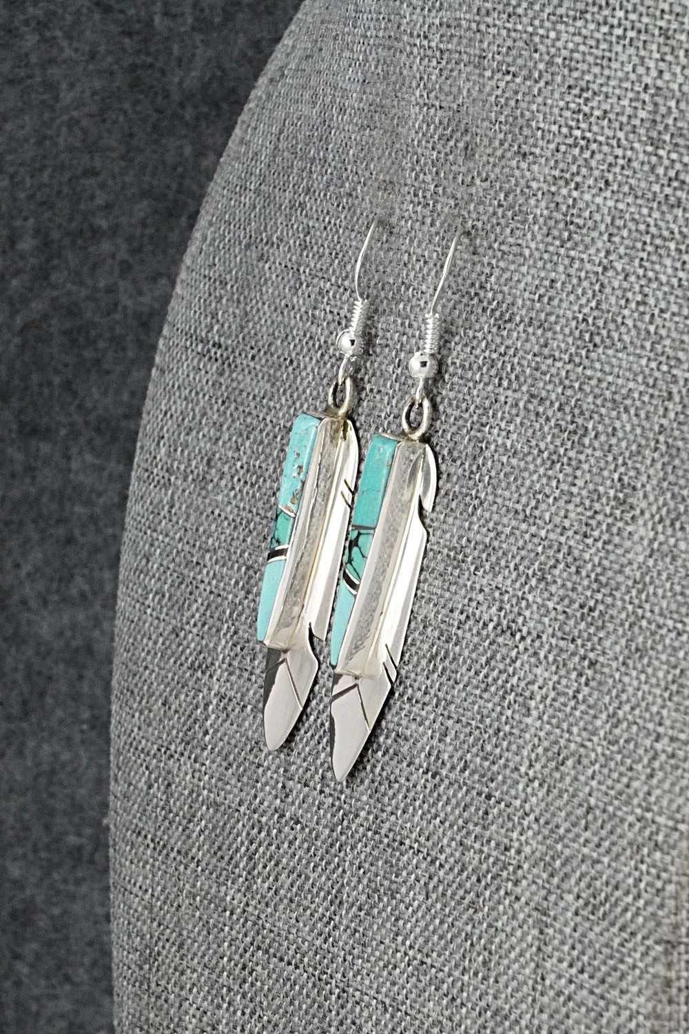 Turquoise & Sterling Silver Earrings - Marilyn Yazzie