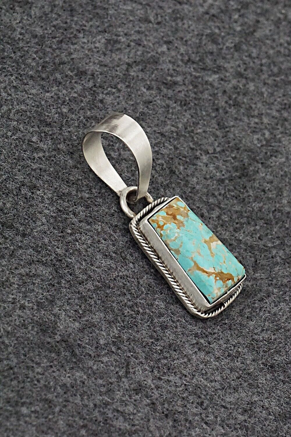 Turquoise & Sterling Silver Pendant - Randy Billy