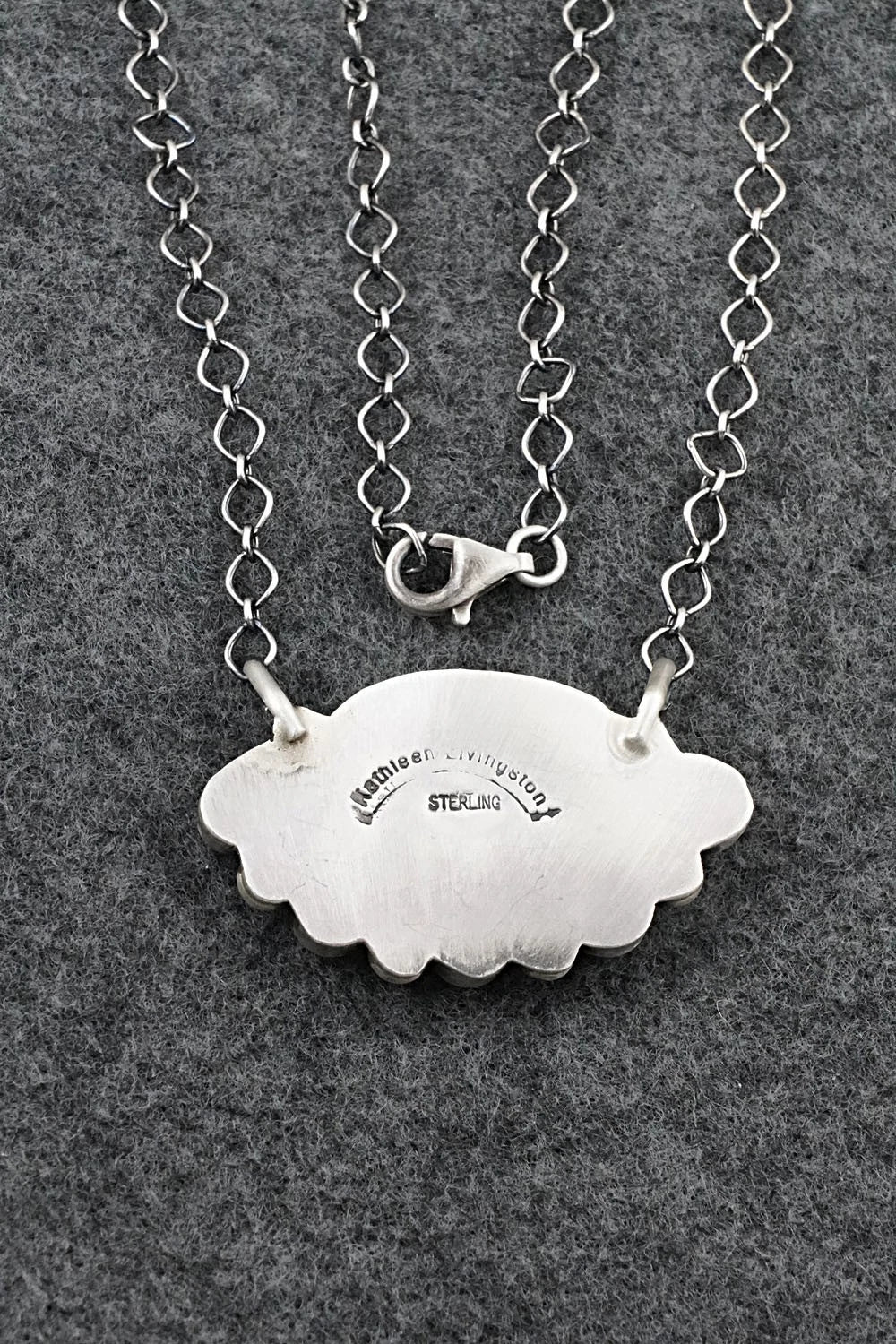 Turquoise & Sterling Silver Necklace - Kathleen Livingston