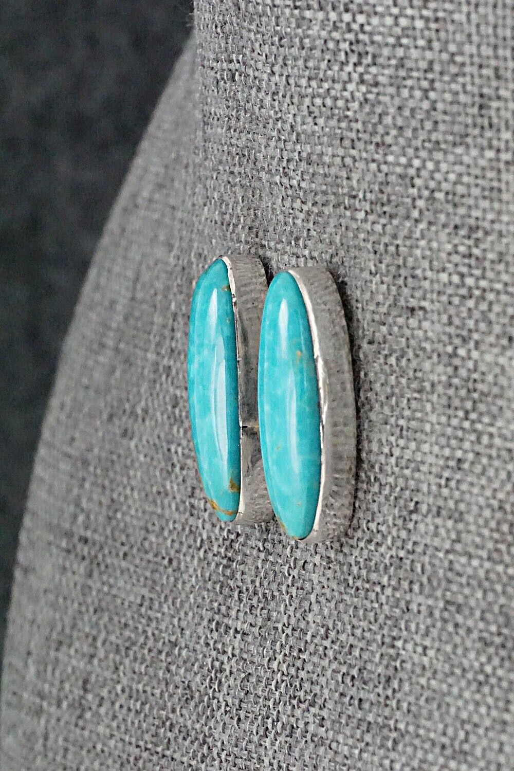 Turquoise & Sterling Silver Earrings - Marco Begaye