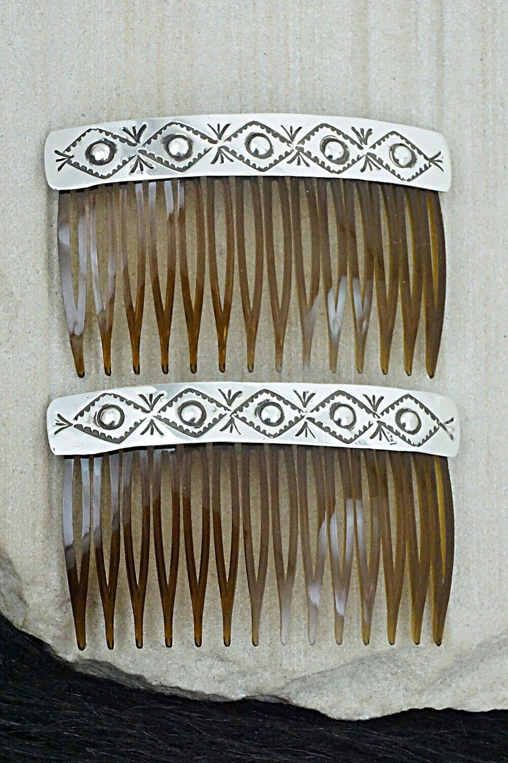 Sterling Silver Hair Combs - Jennie Blackgoat