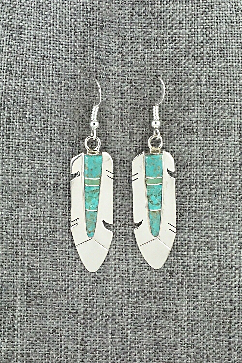 Turquoise & Sterling Silver Earrings - Marilyn Yazzie