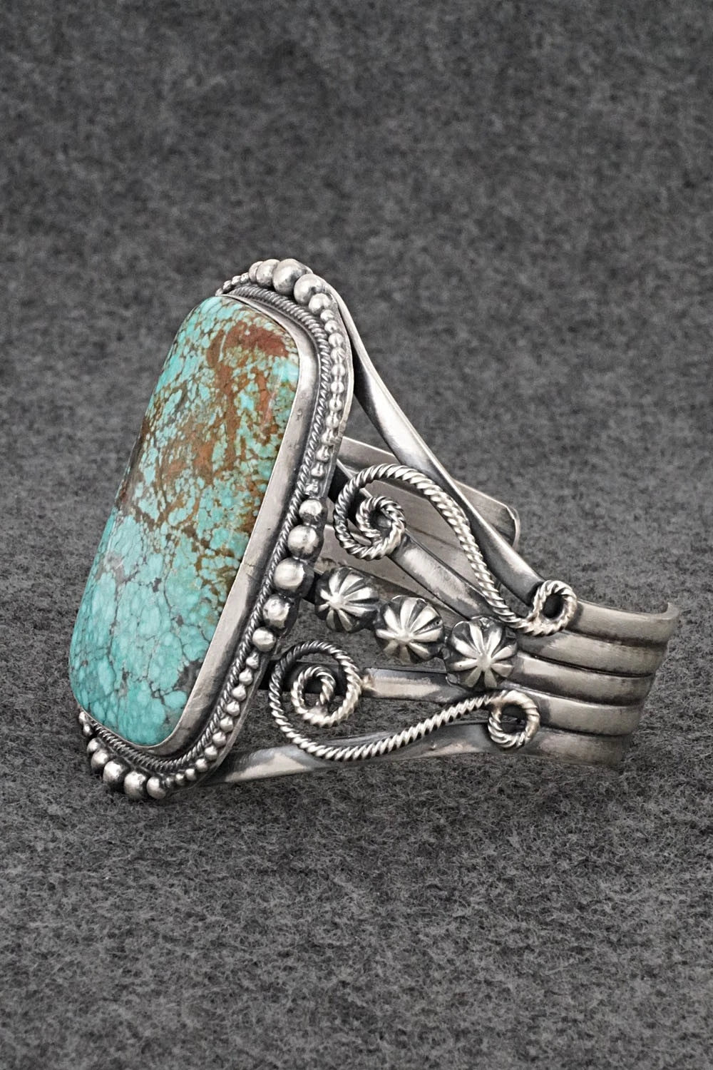 Turquoise & Sterling Silver Bracelet - Bobby Johnson
