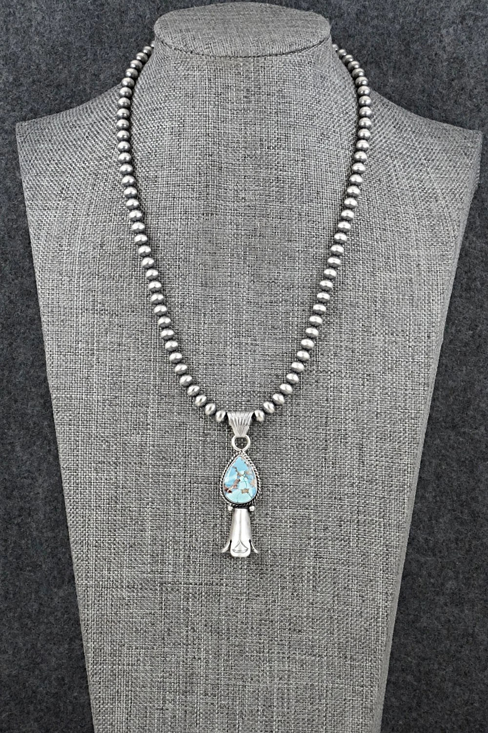Turquoise & Sterling Silver Necklace - Sharon McCarthy
