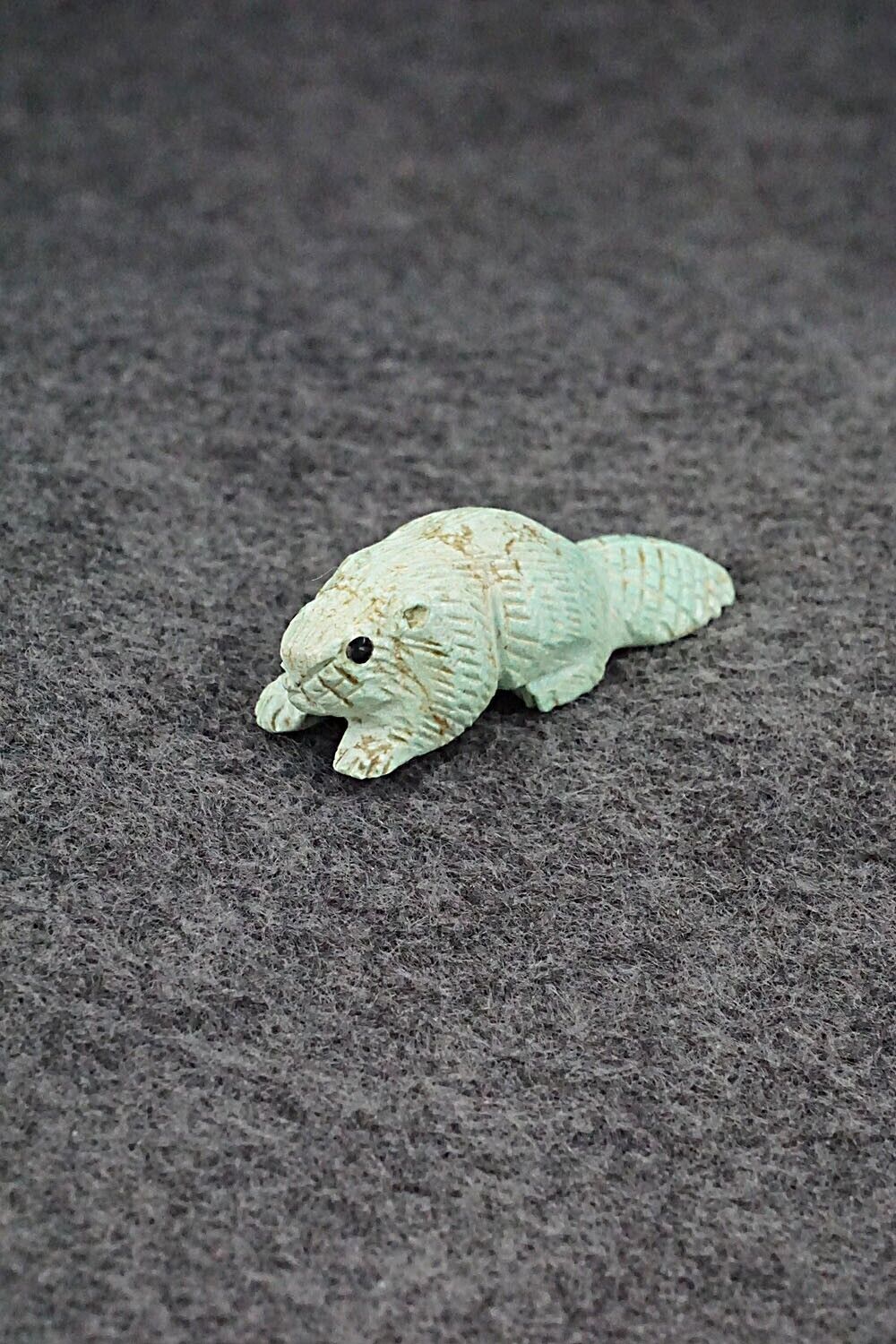 Beaver Zuni Fetish Carving - Lance Cheama