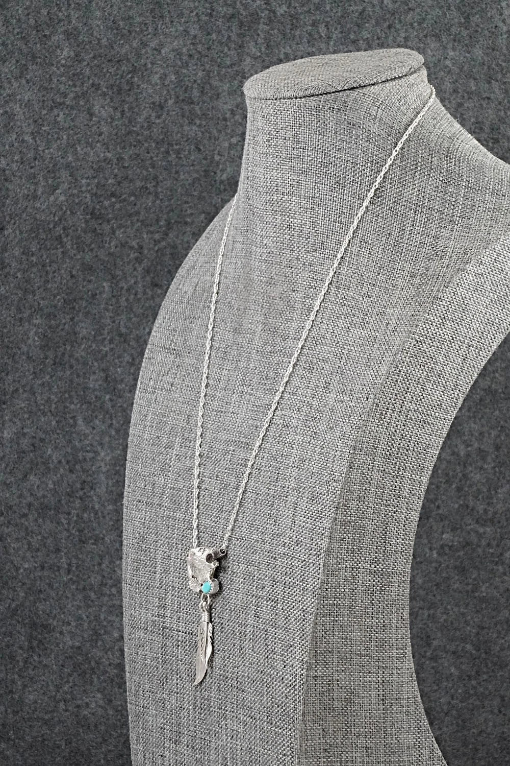 Turquoise & Sterling Silver Necklace - Genevieve Francisco