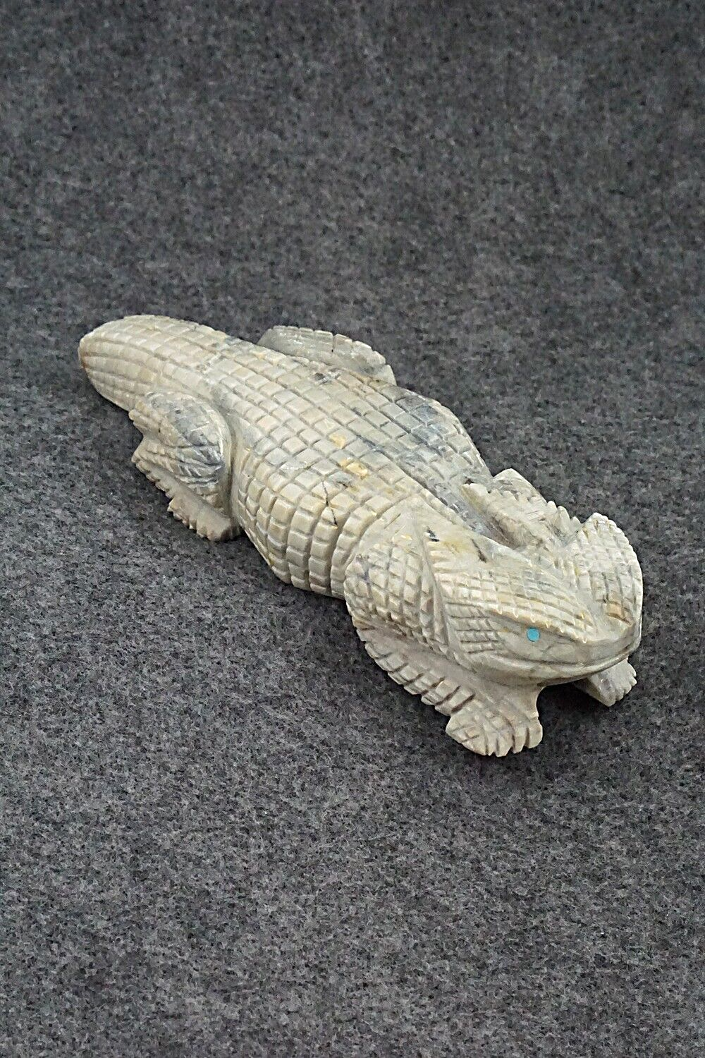 Horned Toad Zuni Fetish Carving - Tony Mackel