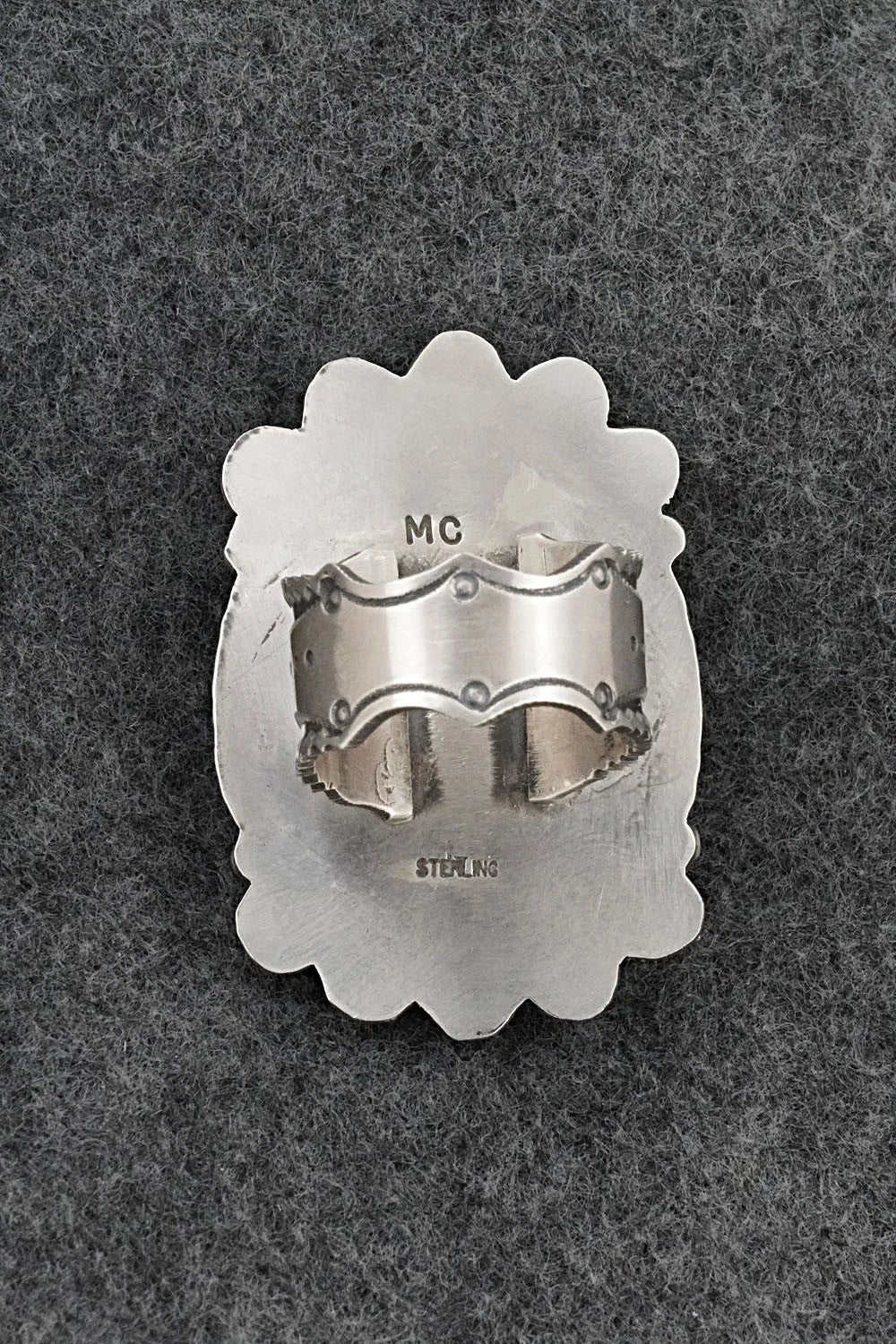 Turquoise & Sterling Silver Ring - Michael Calladitto - Size 9.5