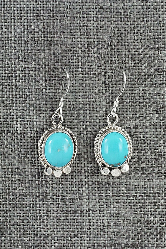 Turquoise and Sterling Silver Earrings - Sharon McCarthy