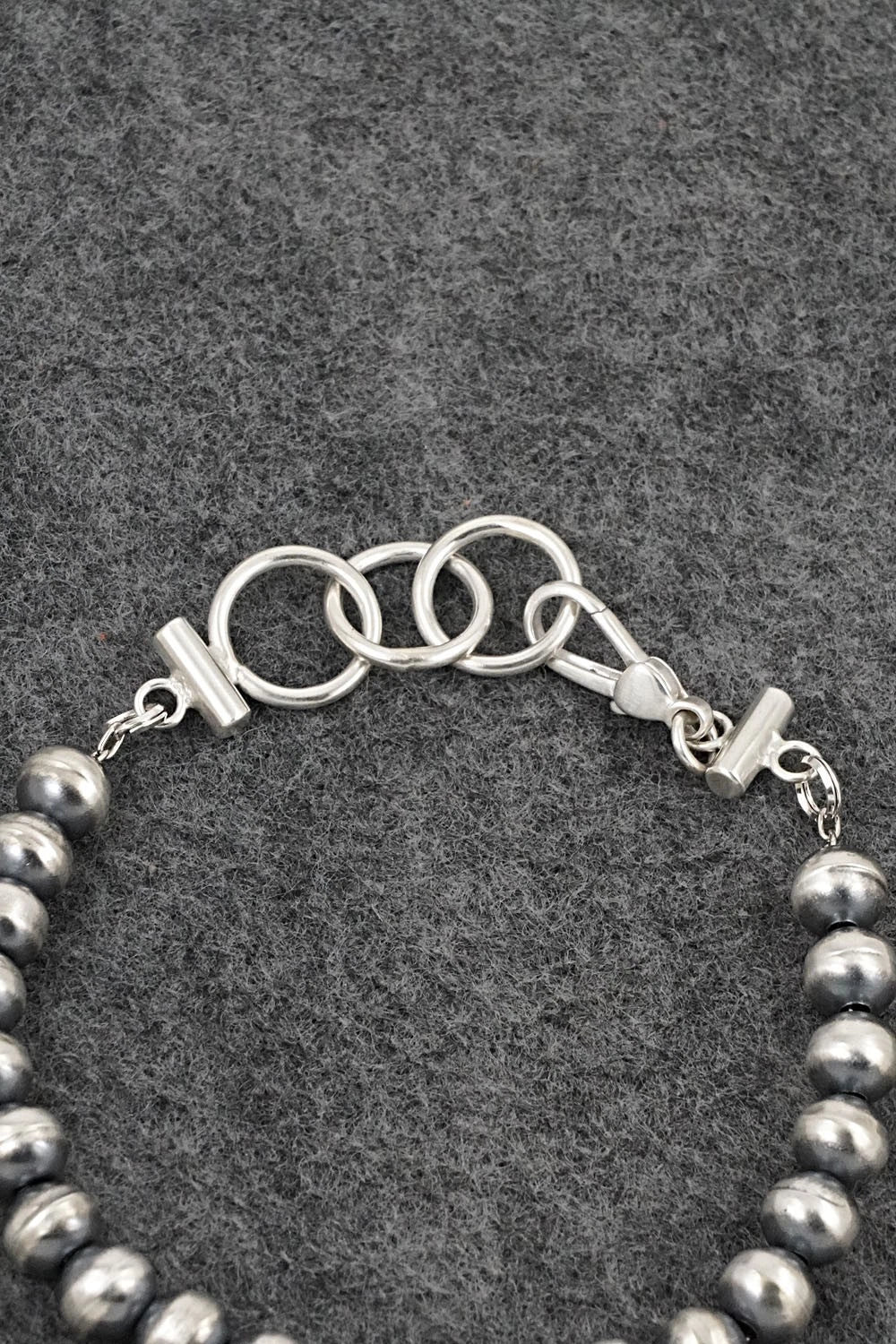 Navajo Pearl Sterling Silver Bracelet - Bryannen Halwood