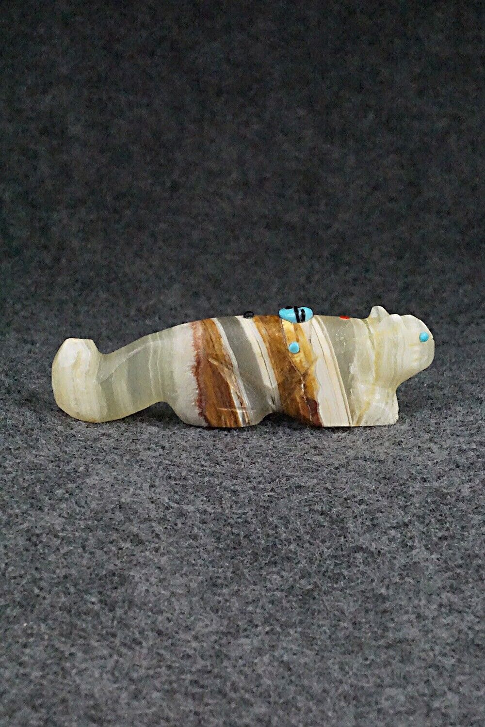 Mountain Lion Zuni Fetish Carving - Danette Laate