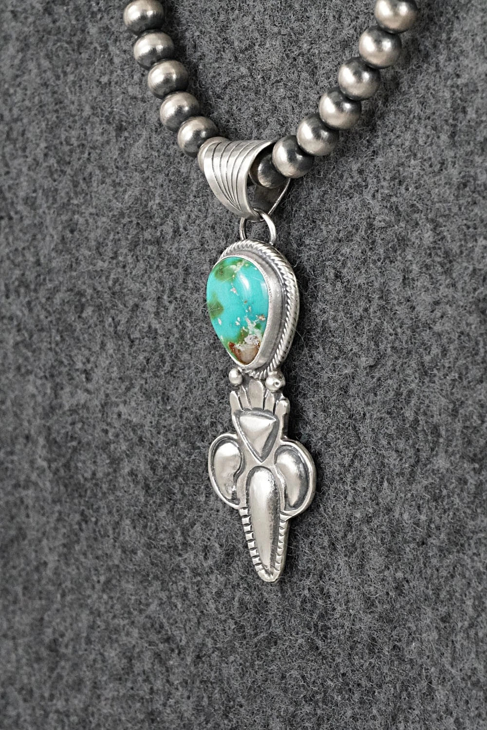 Turquoise & Sterling Silver Necklace - Gary Shorty