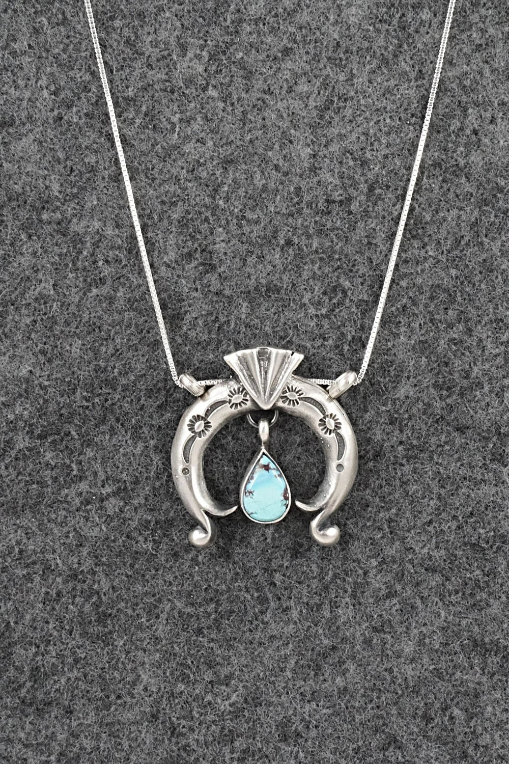 Turquoise & Sterling Silver Necklace - Gary Shorty