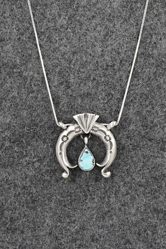 Turquoise & Sterling Silver Necklace - Gary Shorty