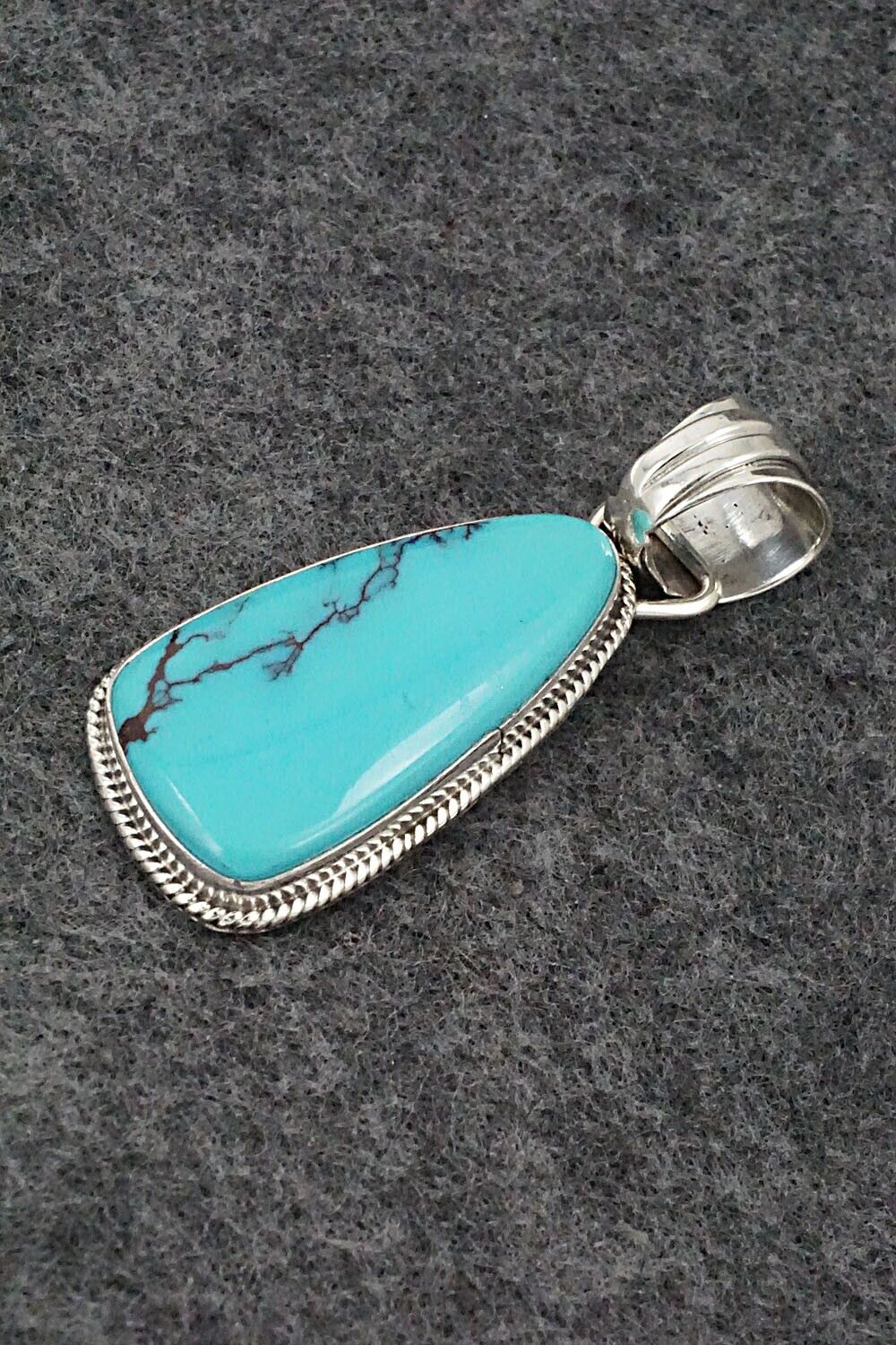 Turquoise and Sterling Silver Pendant - Sharon McCarthy