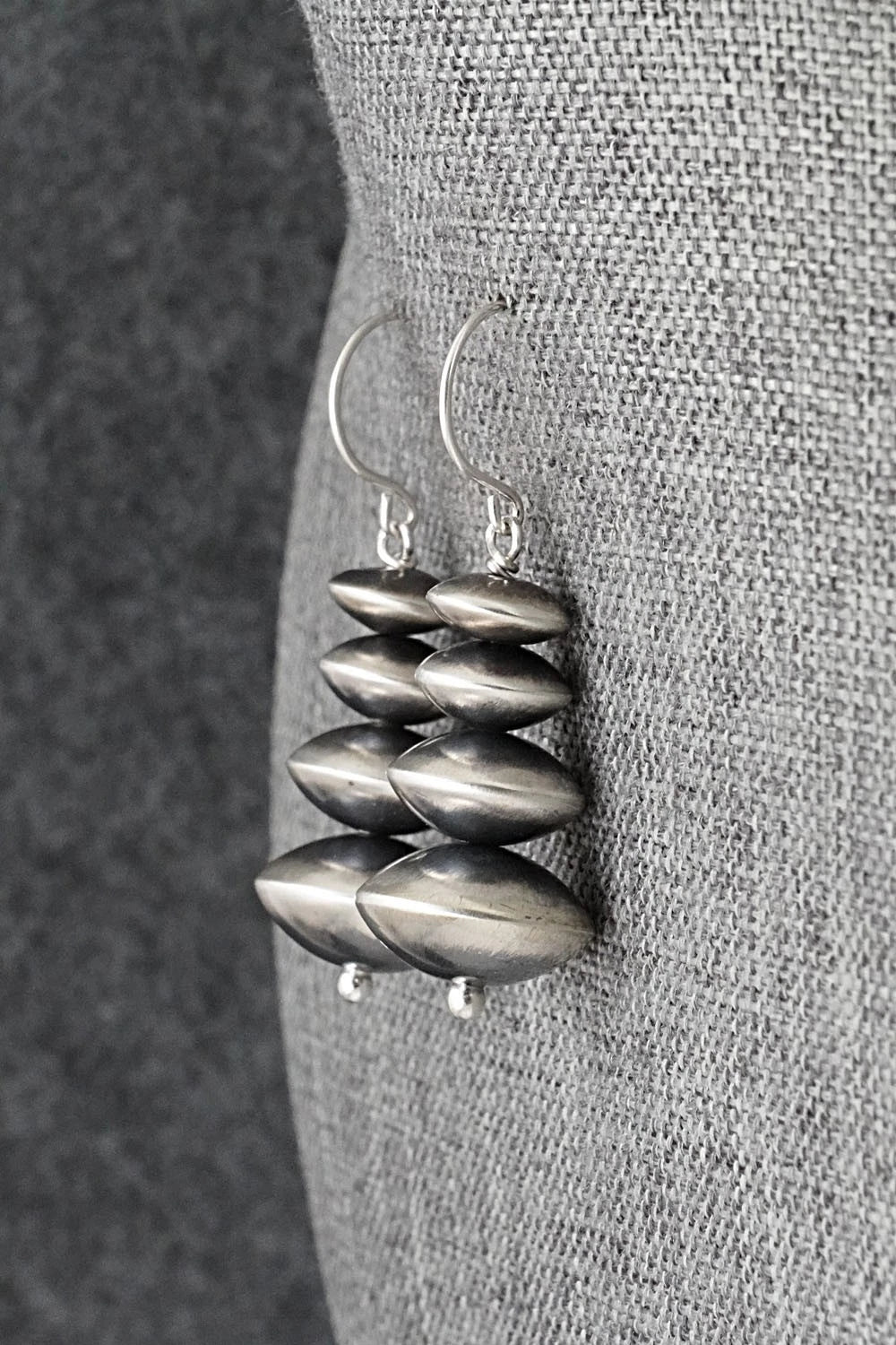 Sterling Silver Navajo Pearl Earrings - Bryannen Halwood