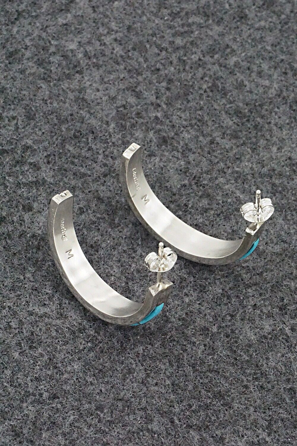 Turquoise & Sterling Silver Earrings - Wilbert Muskett Jr.