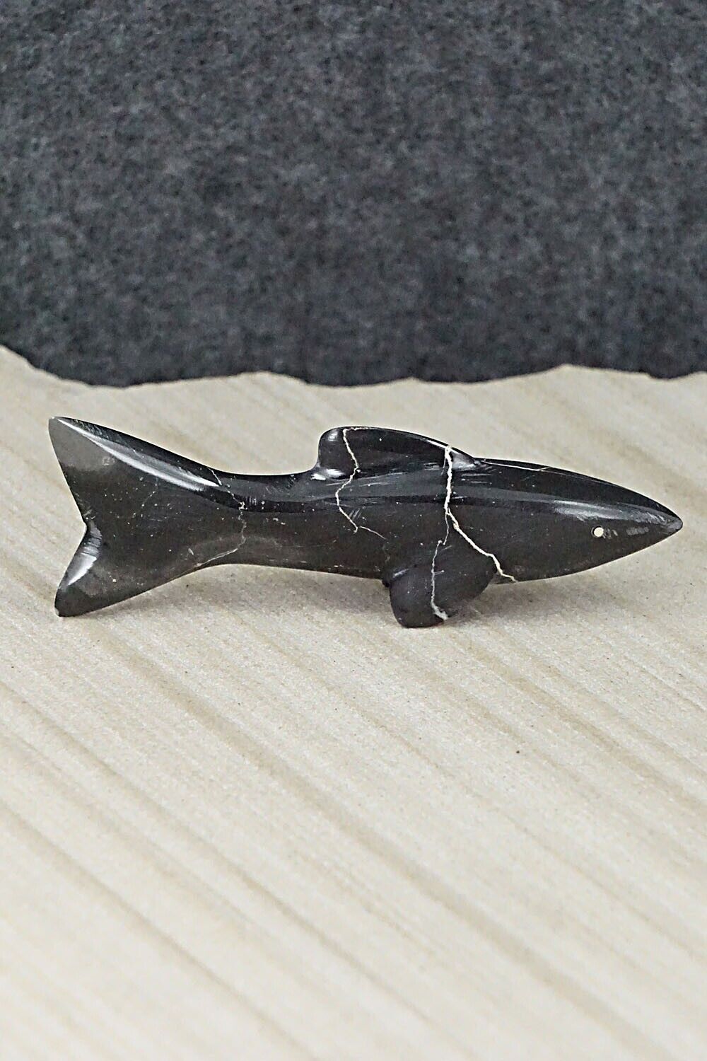 Shark Zuni Fetish Carving - Kenny Chavez