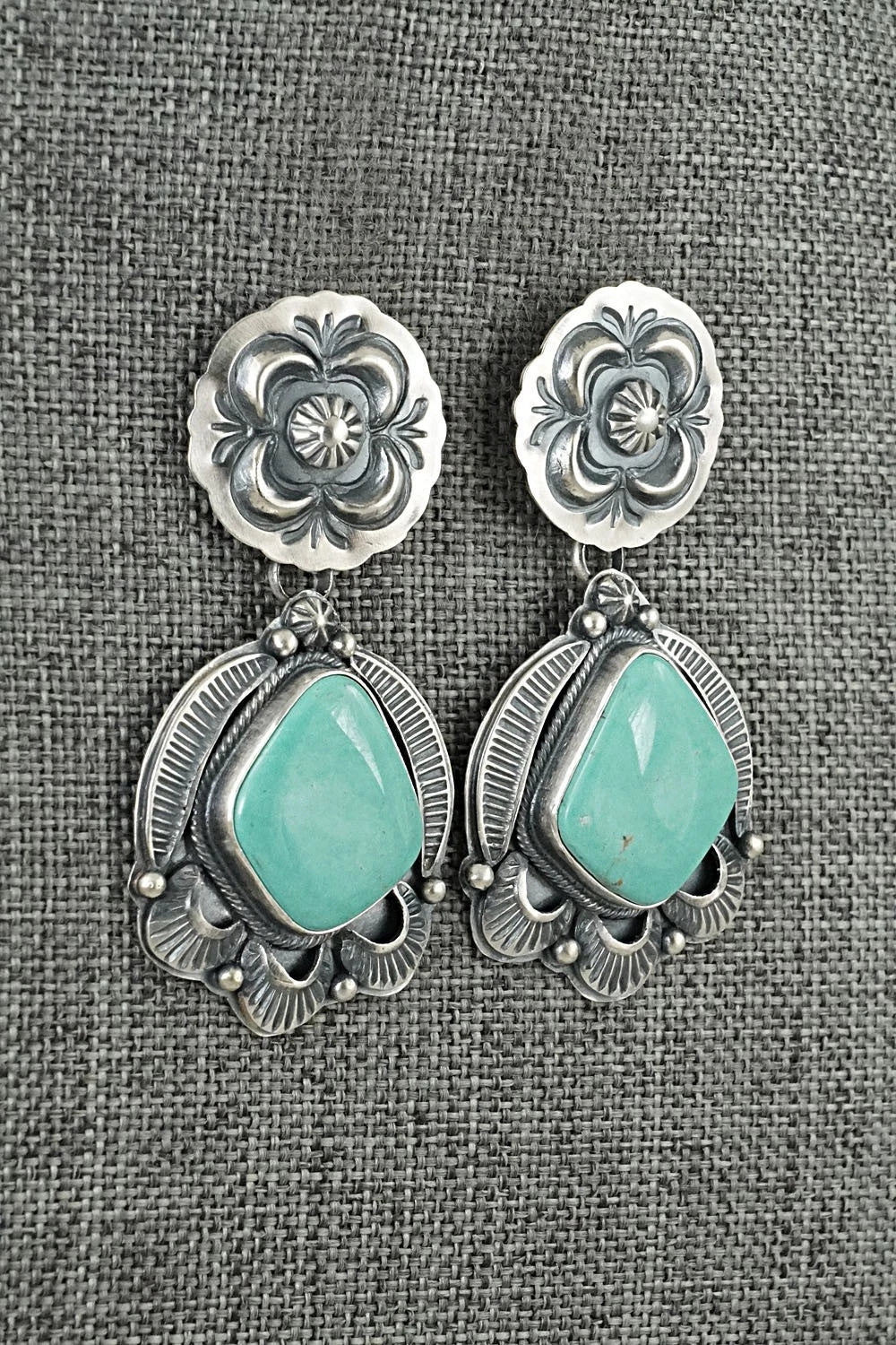 Turquoise & Sterling Silver Earrings - Randy Boyd