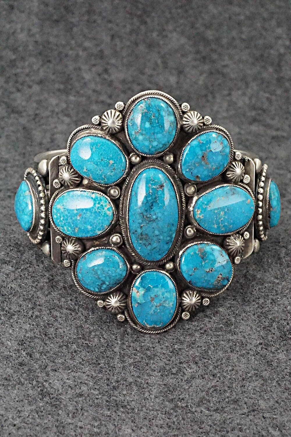 Turquoise and Sterling Silver Bracelet - Calvin Martinez