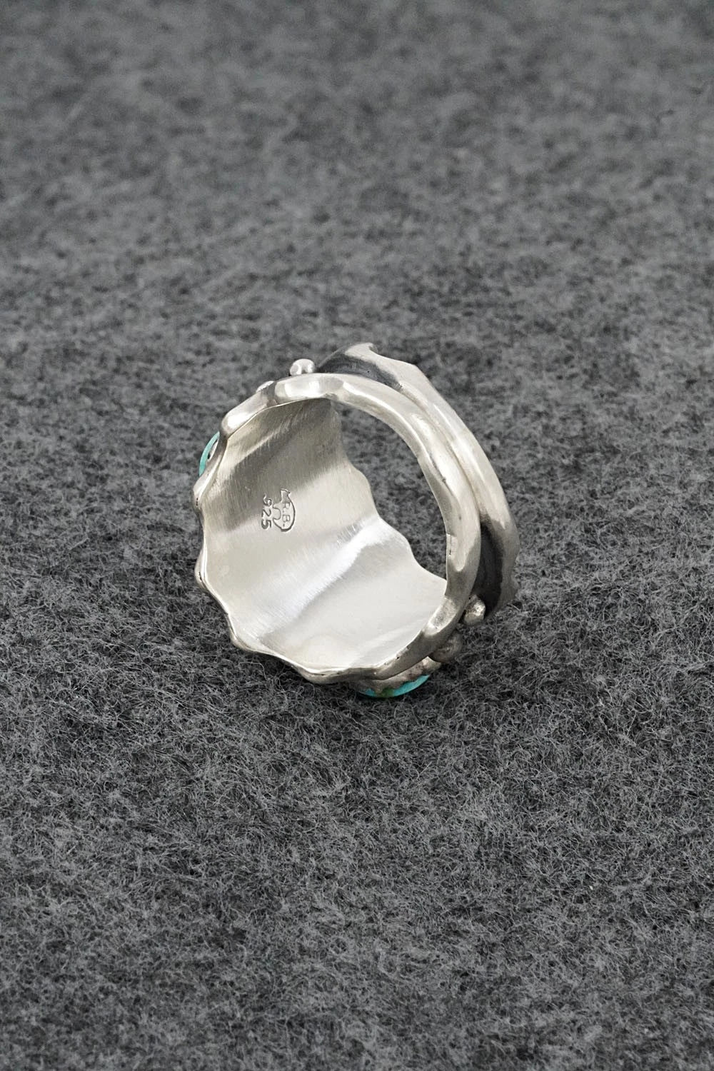 Turquoise & Sterling Silver Ring - Genevieve Francisco - Size 9