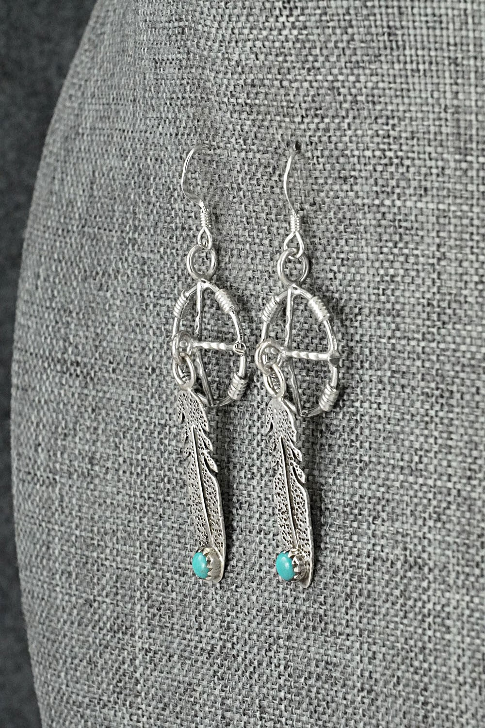 Turquoise & Sterling Silver Earrings - Sharon McCarthy